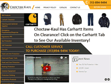 Tablet Screenshot of choctawkaul.com